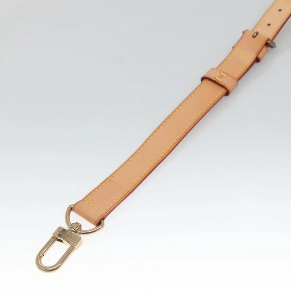LOUIS VUITTON Adjustable Shoulder Strap Leather 34.6""-42.5"" Beige Auth 137897 - Picture 8 of 13